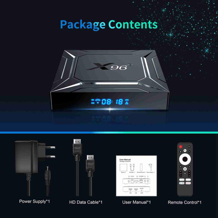 X96 M200 Android 14 TV Box | Amlogic S905X5M | 4K Ultra HD | 2/4GB RAM | Wi-Fi 5G | BT5.0