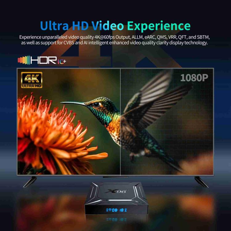 X96 M200 Android 14 TV Box | Amlogic S905X5M | 4K Ultra HD | 2/4GB RAM | Wi-Fi 5G | BT5.0