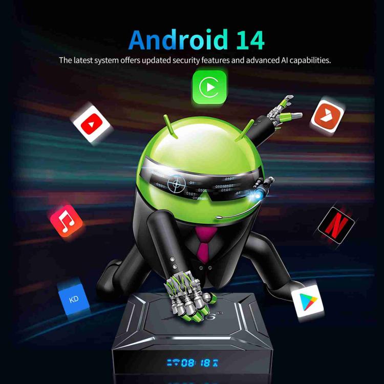 X96 M200 Android 14 TV Box | Amlogic S905X5M | 4K Ultra HD | 2/4GB RAM | Wi-Fi 5G | BT5.0