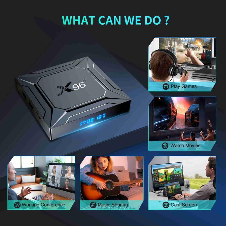 X96 M200 Android 14 TV Box | Amlogic S905X5M | 4K Ultra HD | 2/4GB RAM | Wi-Fi 5G | BT5.0