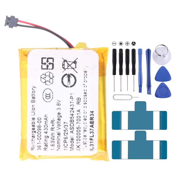 Garmin Smartwatch Replacement Battery | Venu 2S, Fenix 5X/6X, Approach S60 & More