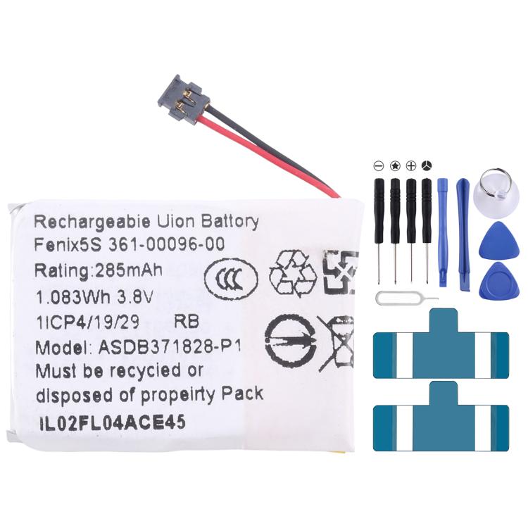 Garmin Smartwatch Replacement Battery | Venu 2S, Fenix 5X/6X, Approach S60 & More