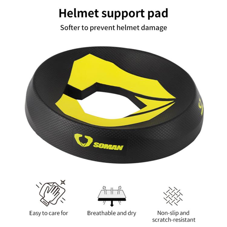 Motorcycle Helmet Stand – Anti-Slip Support Pad & Storage Dock