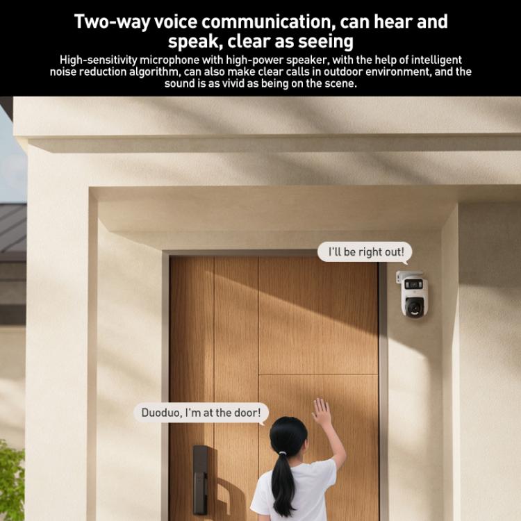 Original Xiaomi Outdoor Kamera 4 MJSXJ10HL Dual 5MP 3K Ultra HD IP66 Wasserdicht, MJSXJ10HL