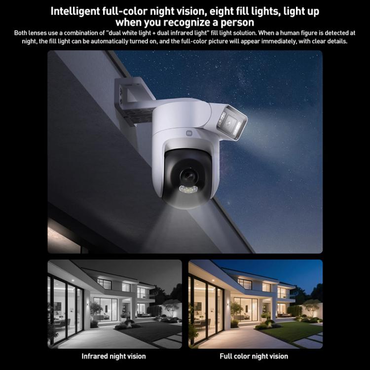 Original Xiaomi Outdoor Kamera 4 MJSXJ10HL Dual 5MP 3K Ultra HD IP66 Wasserdicht, MJSXJ10HL