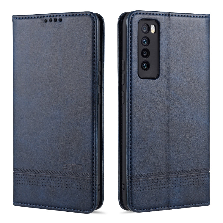 AZNS Magnetische Textur Horizontal aufklappbare Ledertasche mit Kartenfächern, Halter & Brieftasche, für Huawei Nova 7 SE, für Huawei Nova 7, für Huawei Enjoy 20, für Huawei Maimang 9