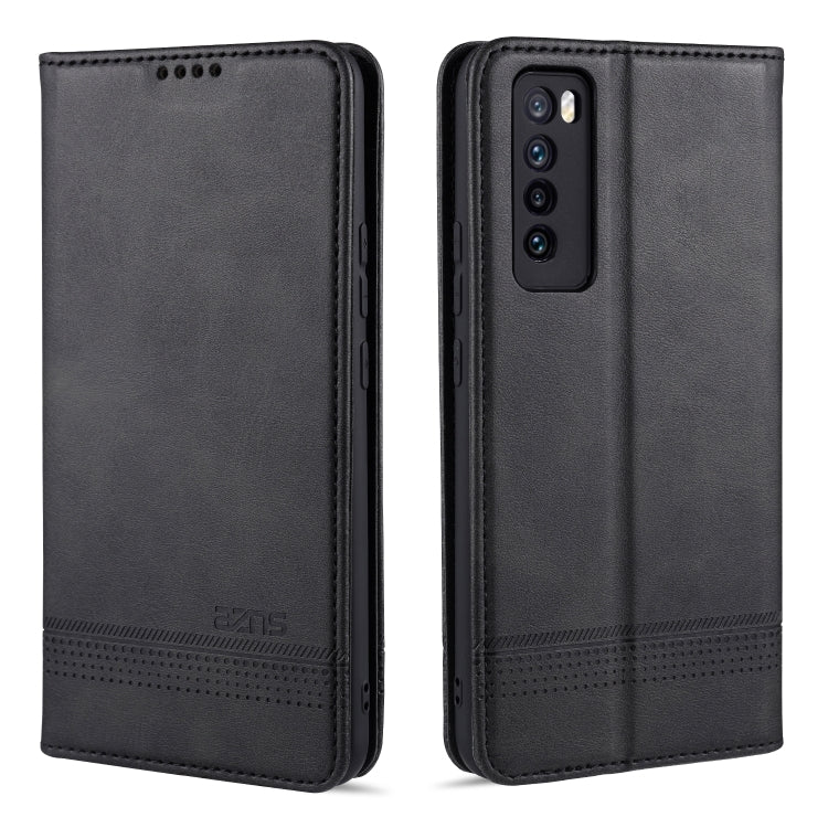 AZNS Magnetische Textur Horizontal aufklappbare Ledertasche mit Kartenfächern, Halter & Brieftasche, für Huawei Nova 7 SE, für Huawei Nova 7, für Huawei Enjoy 20, für Huawei Maimang 9