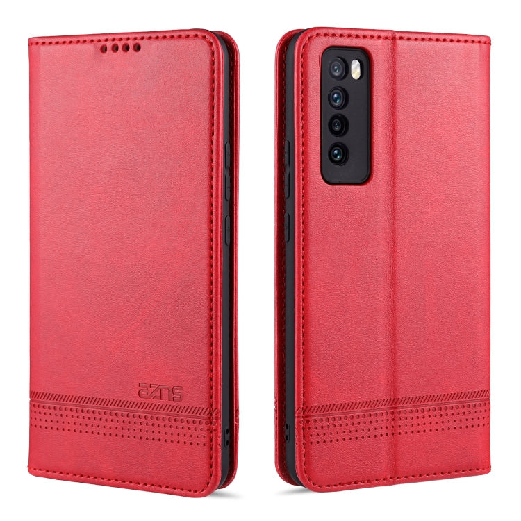 AZNS Magnetische Textur Horizontal aufklappbare Ledertasche mit Kartenfächern, Halter & Brieftasche, für Huawei Nova 7 SE, für Huawei Nova 7, für Huawei Enjoy 20, für Huawei Maimang 9