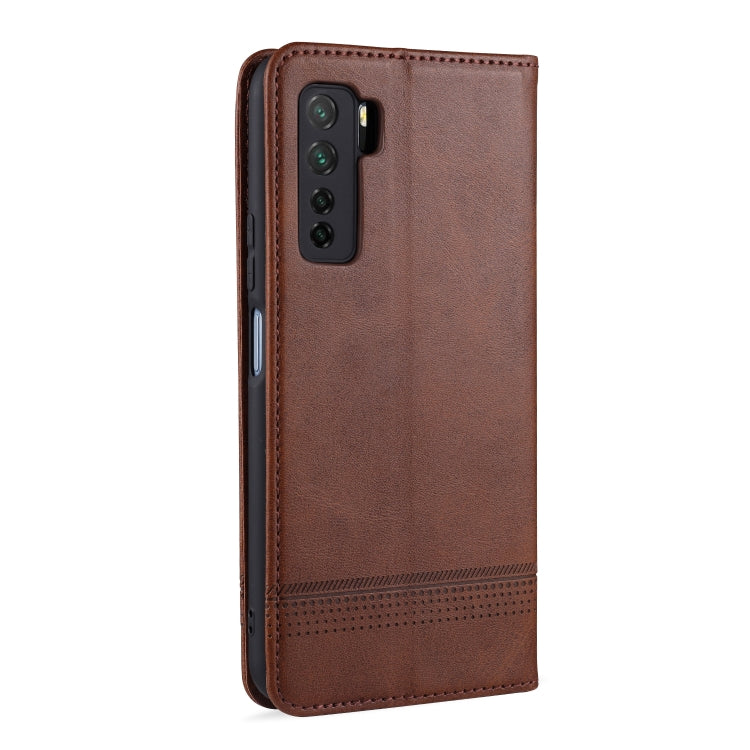 AZNS Magnetische Textur Horizontal aufklappbare Ledertasche mit Kartenfächern, Halter & Brieftasche, für Huawei Nova 7 SE, für Huawei Nova 7, für Huawei Enjoy 20, für Huawei Maimang 9