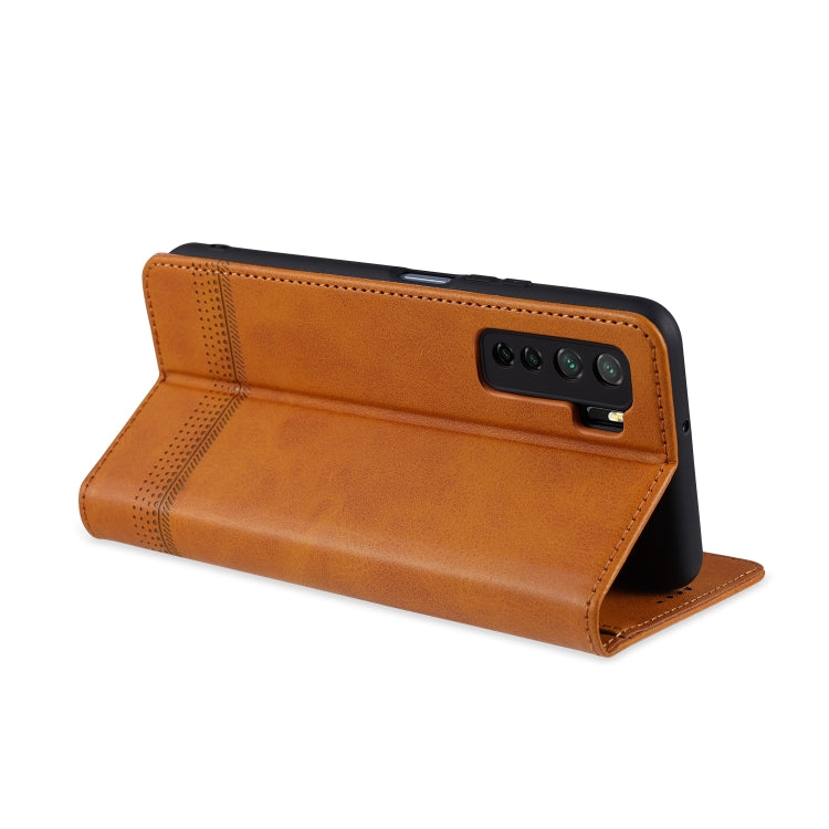 AZNS Magnetische Textur Horizontal aufklappbare Ledertasche mit Kartenfächern, Halter & Brieftasche, für Huawei Nova 7 SE, für Huawei Nova 7, für Huawei Enjoy 20, für Huawei Maimang 9