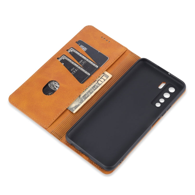 AZNS Magnetische Textur Horizontal aufklappbare Ledertasche mit Kartenfächern, Halter & Brieftasche, für Huawei Nova 7 SE, für Huawei Nova 7, für Huawei Enjoy 20, für Huawei Maimang 9