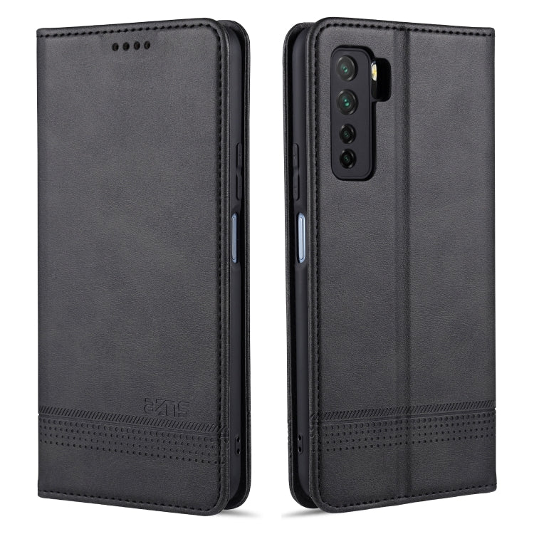 AZNS Magnetische Textur Horizontal aufklappbare Ledertasche mit Kartenfächern, Halter & Brieftasche, für Huawei Nova 7 SE, für Huawei Nova 7, für Huawei Enjoy 20, für Huawei Maimang 9