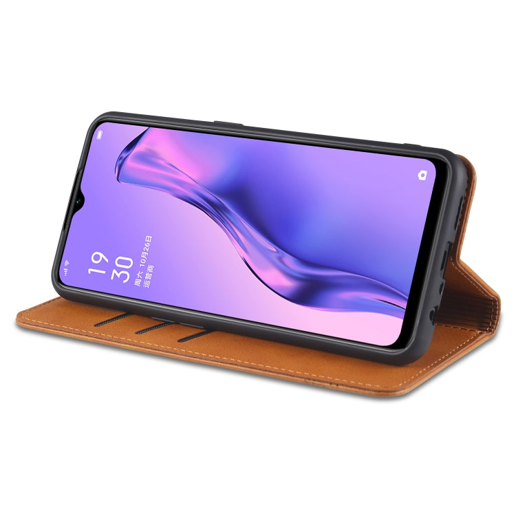 AZNS Magnetische Waden-Textur Horizontaler Flip Lederhülle mit Kartenfächern & Halter & Brieftasche, Für OPPO A91, Für Huawei P40, Für Huawei P40 Pro, Für Samsung Galaxy S10