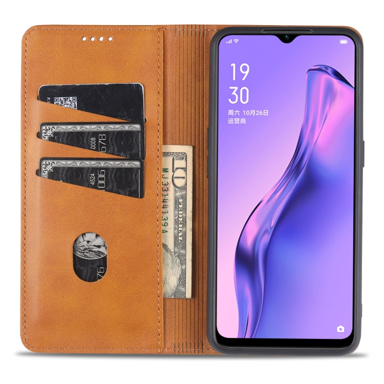 AZNS Magnetische Waden-Textur Horizontaler Flip Lederhülle mit Kartenfächern & Halter & Brieftasche, Für OPPO A91, Für Huawei P40, Für Huawei P40 Pro, Für Samsung Galaxy S10