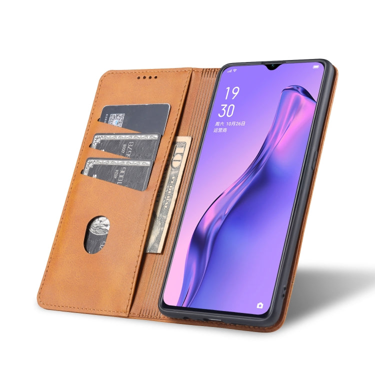 AZNS Magnetische Waden-Textur Horizontaler Flip Lederhülle mit Kartenfächern & Halter & Brieftasche, Für OPPO A91, Für Huawei P40, Für Huawei P40 Pro, Für Samsung Galaxy S10