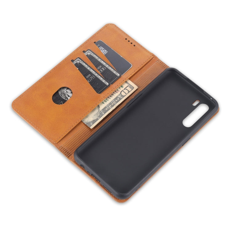 AZNS Magnetische Waden-Textur Horizontaler Flip Lederhülle mit Kartenfächern & Halter & Brieftasche, Für OPPO A91, Für Huawei P40, Für Huawei P40 Pro, Für Samsung Galaxy S10