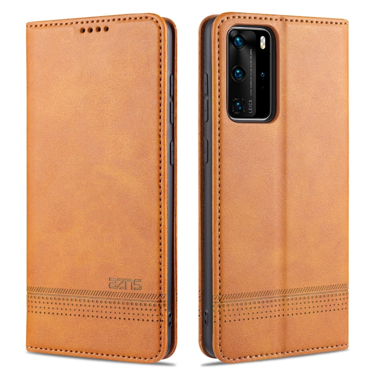 AZNS Magnetische Waden-Textur Horizontaler Flip Lederhülle mit Kartenfächern & Halter & Brieftasche, Für OPPO A91, Für Huawei P40, Für Huawei P40 Pro, Für Samsung Galaxy S10