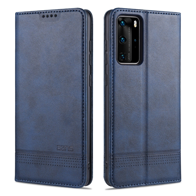 AZNS Magnetische Waden-Textur Horizontaler Flip Lederhülle mit Kartenfächern & Halter & Brieftasche, Für OPPO A91, Für Huawei P40, Für Huawei P40 Pro, Für Samsung Galaxy S10