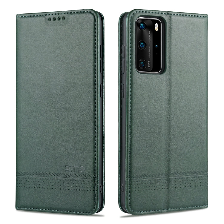 AZNS Magnetische Waden-Textur Horizontaler Flip Lederhülle mit Kartenfächern & Halter & Brieftasche, Für OPPO A91, Für Huawei P40, Für Huawei P40 Pro, Für Samsung Galaxy S10