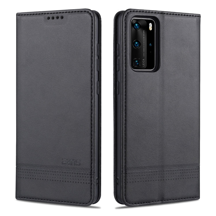 AZNS Magnetische Waden-Textur Horizontaler Flip Lederhülle mit Kartenfächern & Halter & Brieftasche, Für OPPO A91, Für Huawei P40, Für Huawei P40 Pro, Für Samsung Galaxy S10