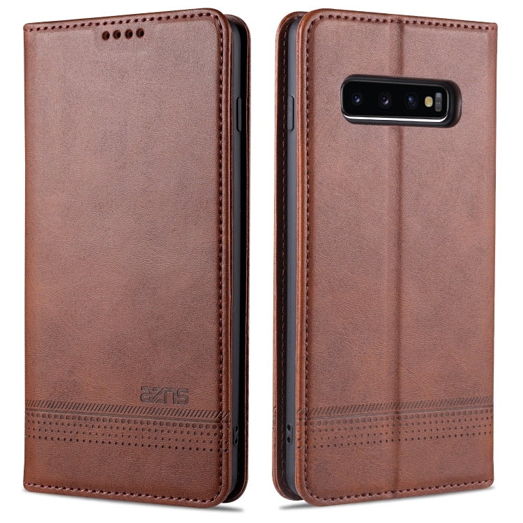 AZNS Magnetische Waden-Textur Horizontaler Flip Lederhülle mit Kartenfächern & Halter & Brieftasche, Für OPPO A91, Für Huawei P40, Für Huawei P40 Pro, Für Samsung Galaxy S10