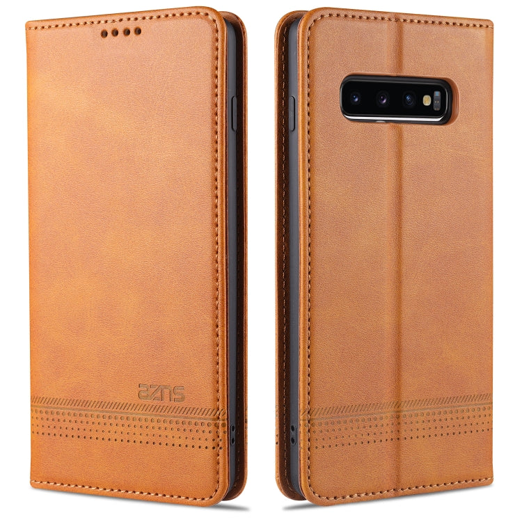 AZNS Magnetische Waden-Textur Horizontaler Flip Lederhülle mit Kartenfächern & Halter & Brieftasche, Für OPPO A91, Für Huawei P40, Für Huawei P40 Pro, Für Samsung Galaxy S10