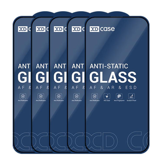 XDcase HD Tempered Glass Screen Protector – 5 Pack | iPhone 17, 16 & 15 Series