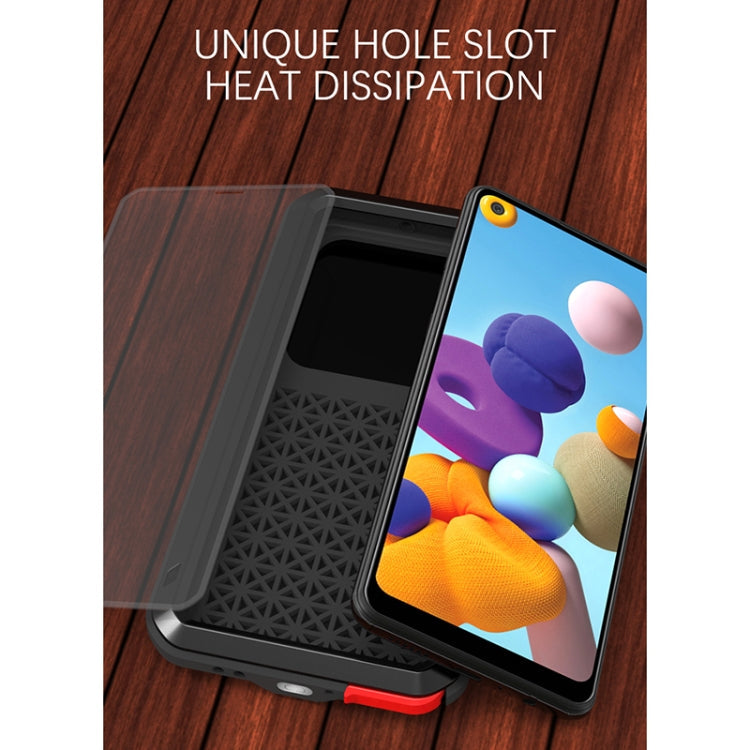 LOVE MEI Metal Shockproof Waterproof Dustproof Case – Samsung Galaxy A21 / A51 5G / A71 5G / S20 FE