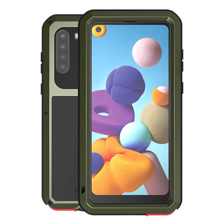LOVE MEI Metal Shockproof Waterproof Dustproof Case – Samsung Galaxy A21 / A51 5G / A71 5G / S20 FE