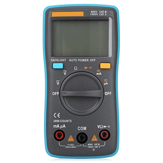 ZT98 Digital Multimeter | CAT III 600V | 2000 Counts | AC/DC Voltage & Current Tester