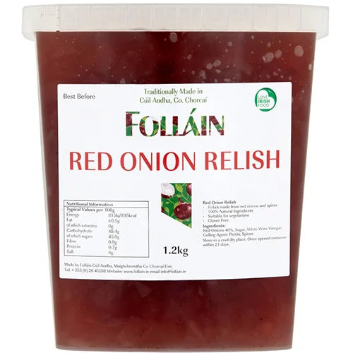 4 x Folláin Relish aus roten Zwiebeln 1,2 kg