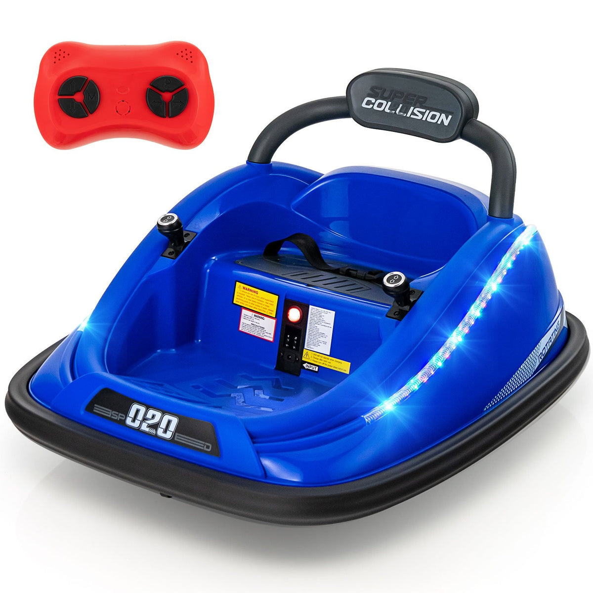 Electric Bumper Car with Remote Control for Kids-Black