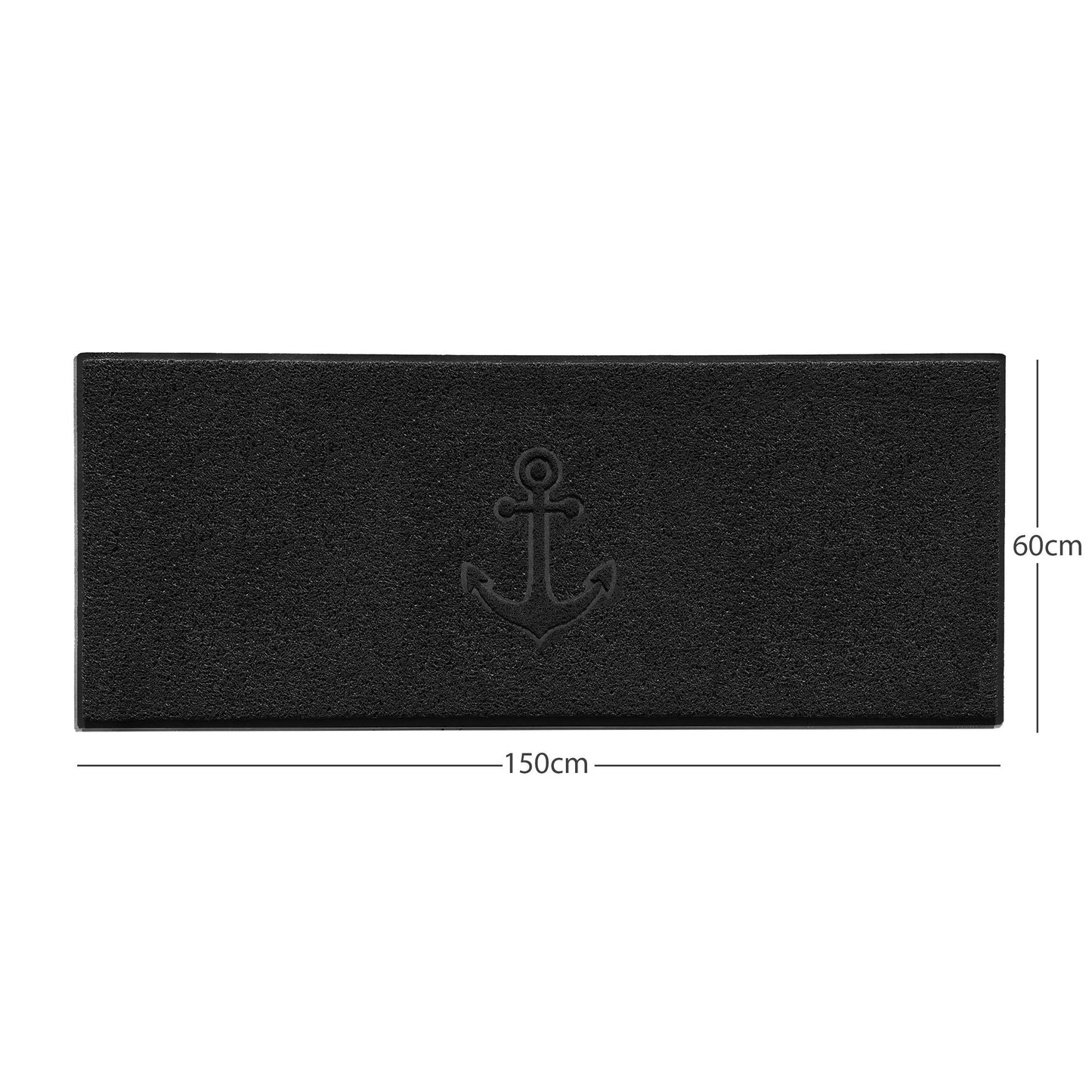 Nicoman Anchor Embossed Spaghetti Door Mat | Indoor & Outdoor | 8 Colours, 4 Sizes