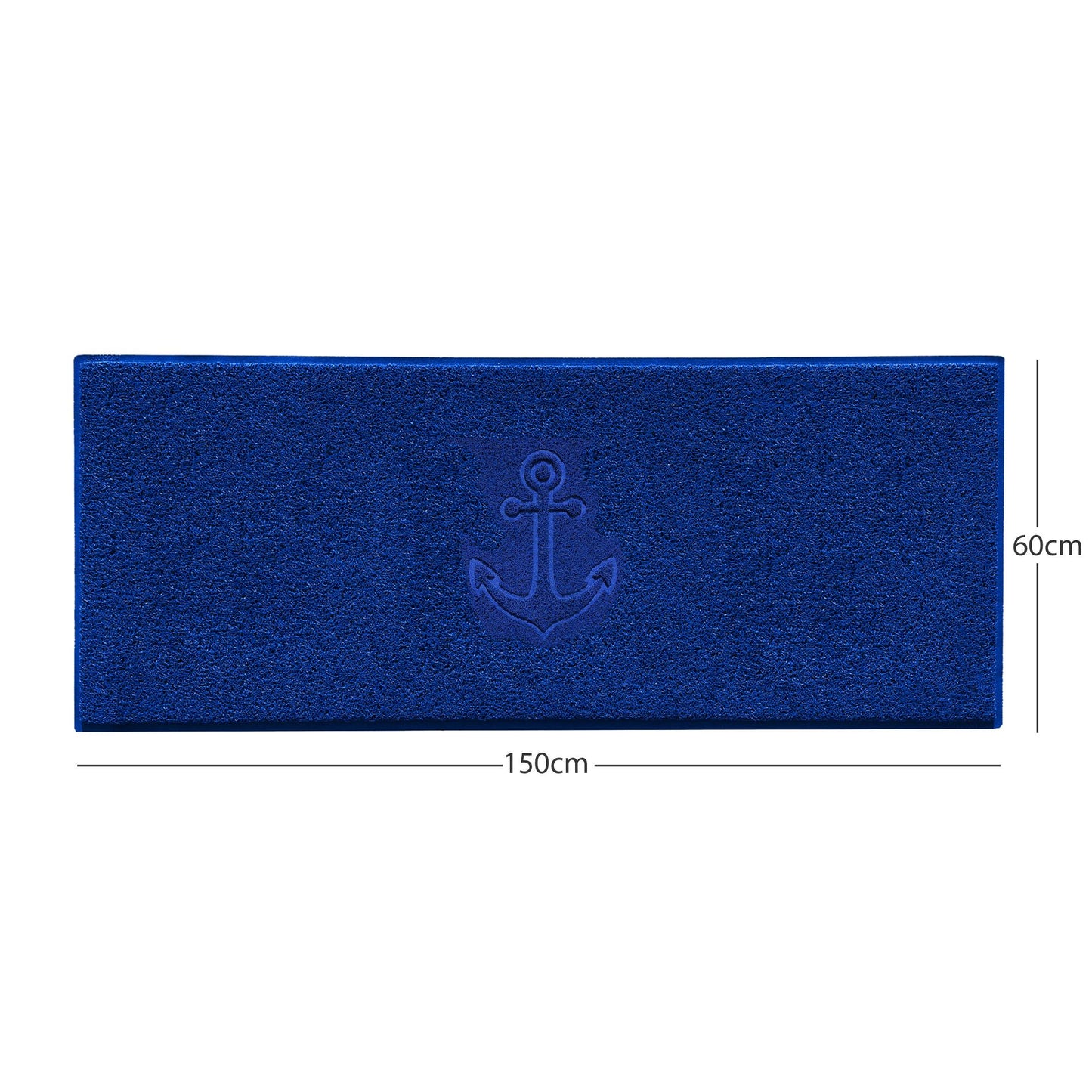 Nicoman Anchor Embossed Spaghetti Door Mat | Indoor & Outdoor | 8 Colours, 4 Sizes