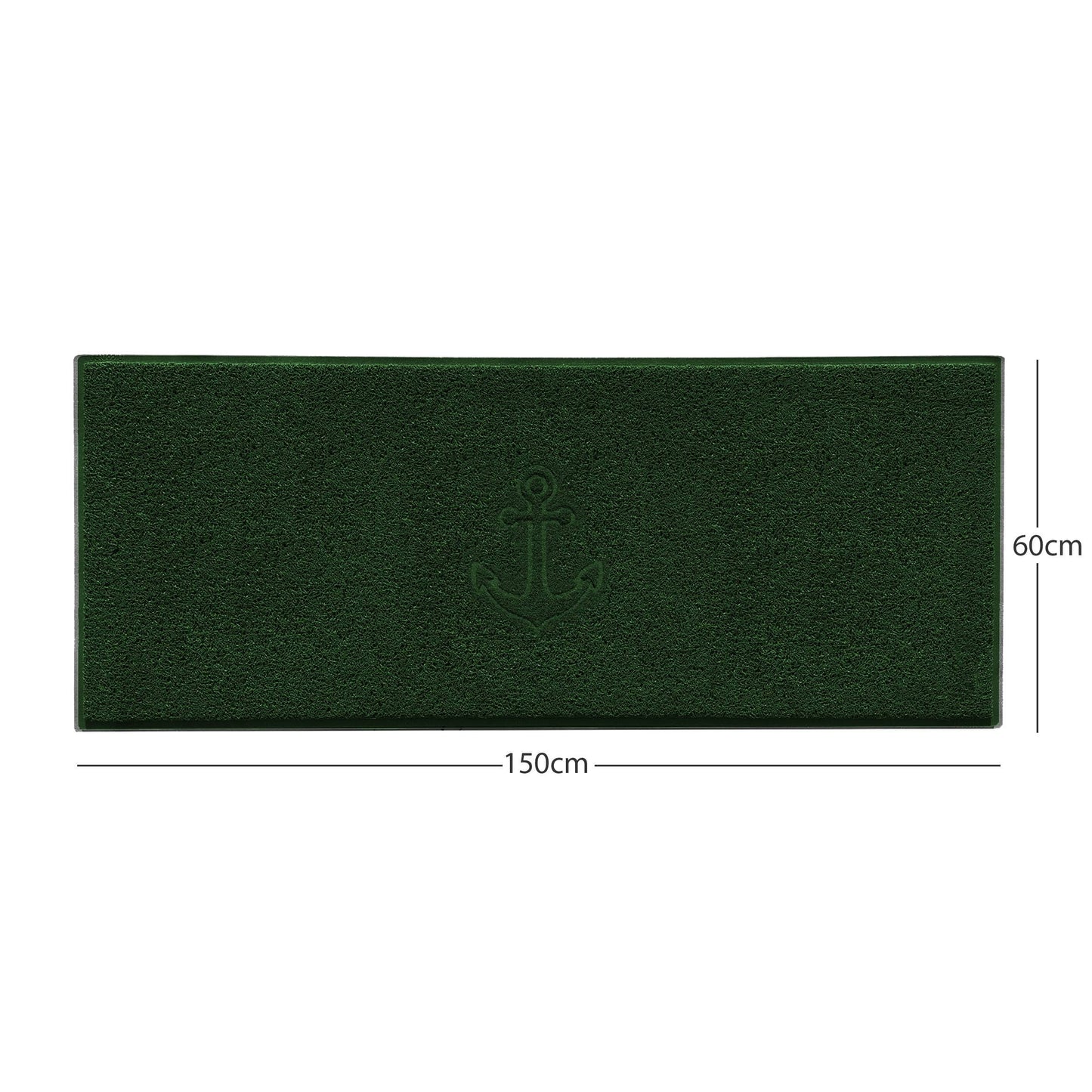 Nicoman Anchor Embossed Spaghetti Door Mat | Indoor & Outdoor | 8 Colours, 4 Sizes