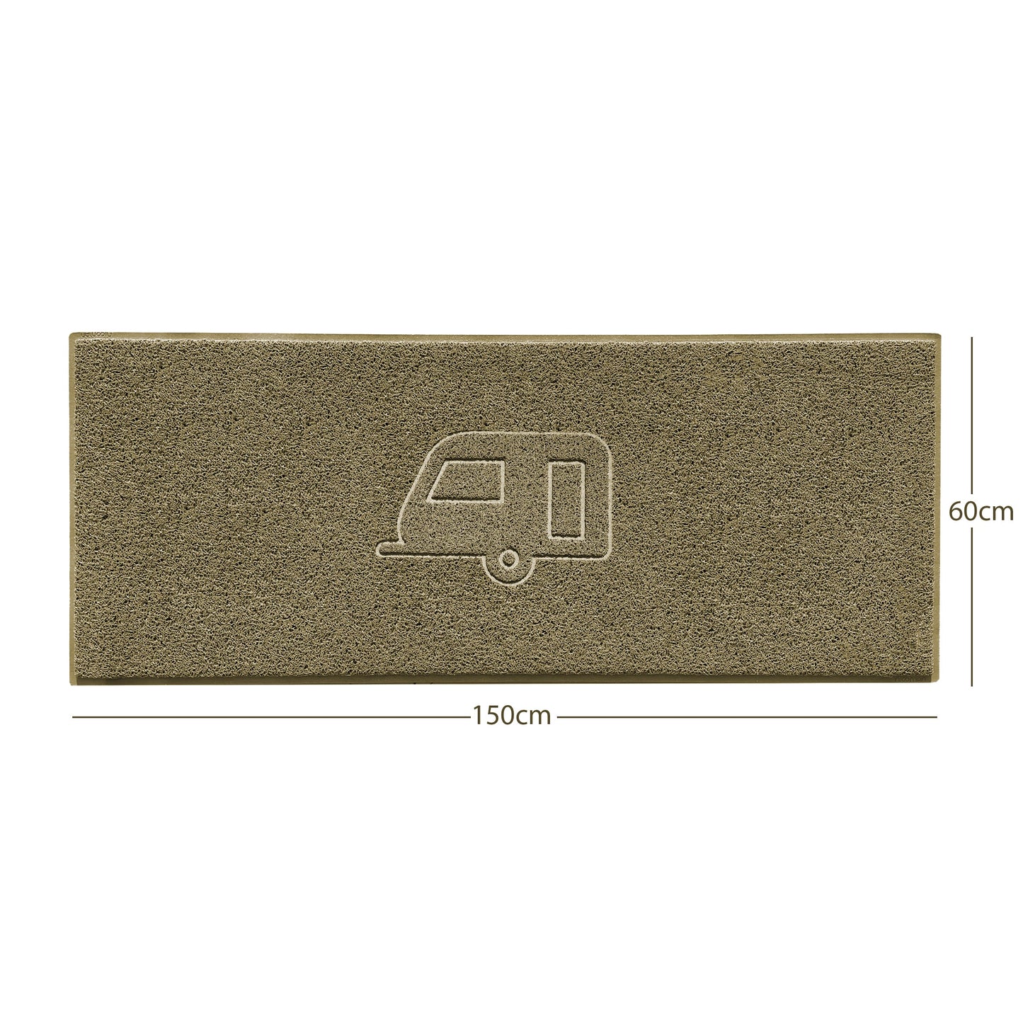 Nicoman Caravan Spaghetti Door Mat | Indoor & Outdoor | Non-Slip | Machine Washable
