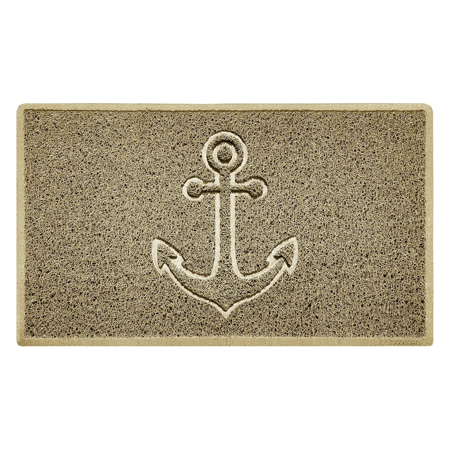 Nicoman Anchor Embossed Spaghetti Door Mat | Indoor & Outdoor | 8 Colours, 4 Sizes