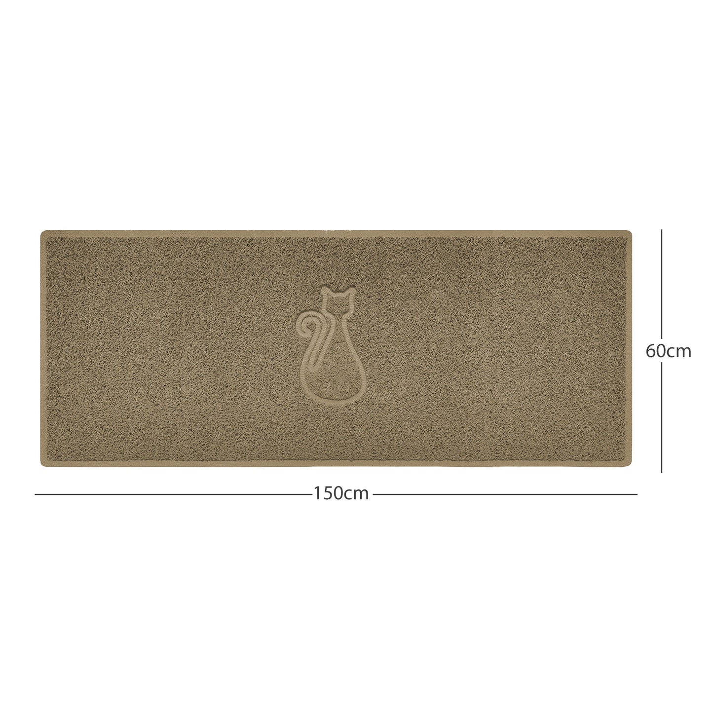 Nicoman Cat Embossed Spaghetti Door Mat | Indoor & Outdoor | Multiple Colours & Sizes