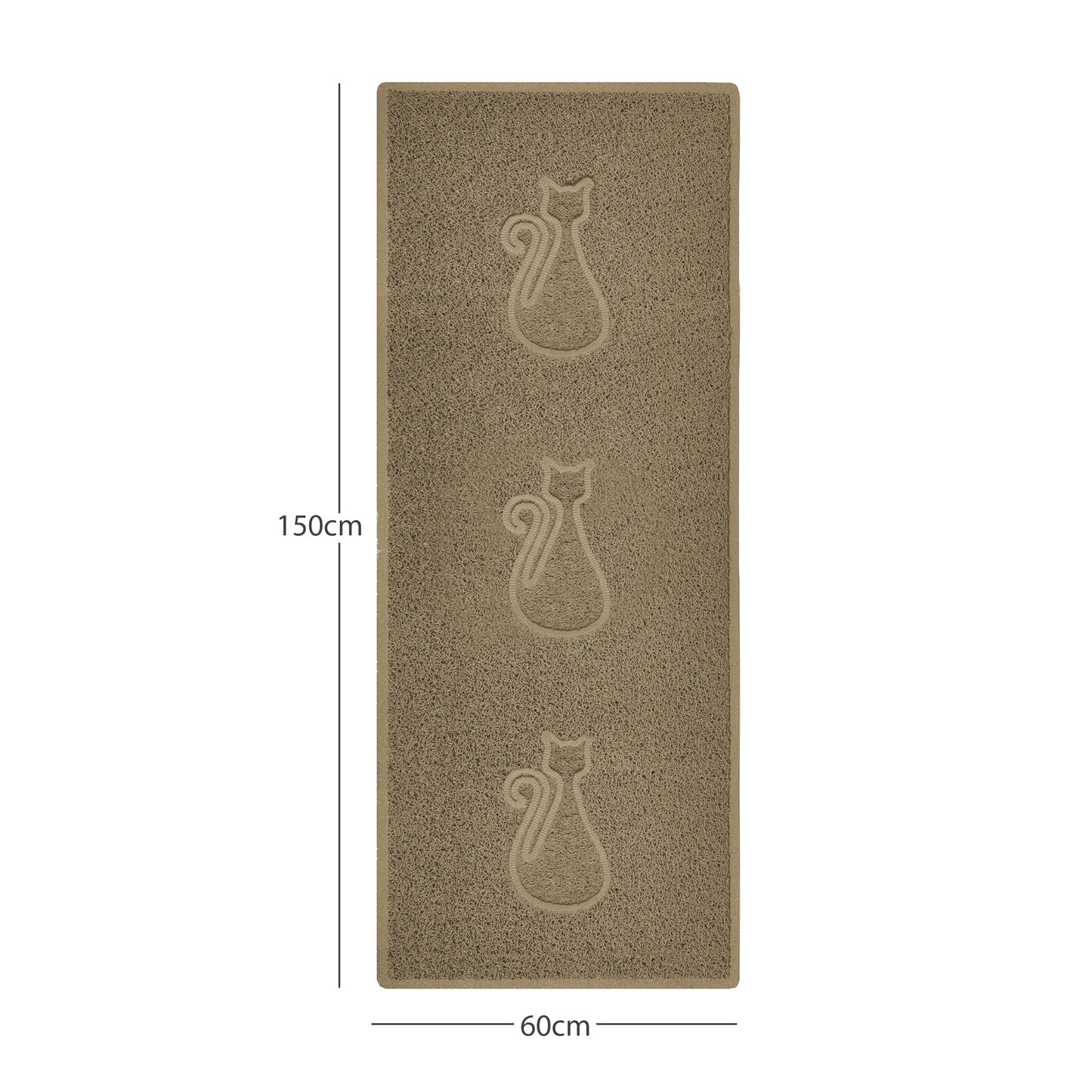 Nicoman Cat Embossed Spaghetti Door Mat | Indoor & Outdoor | Multiple Colours & Sizes