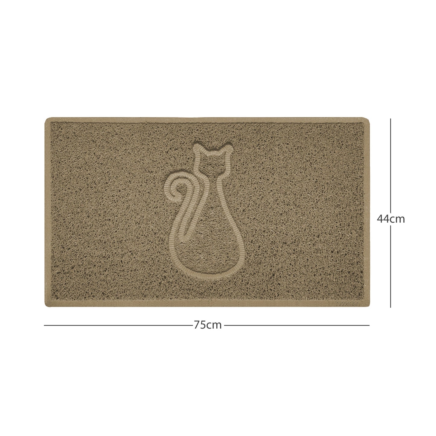 Nicoman Cat Embossed Spaghetti Door Mat | Indoor & Outdoor | Multiple Colours & Sizes