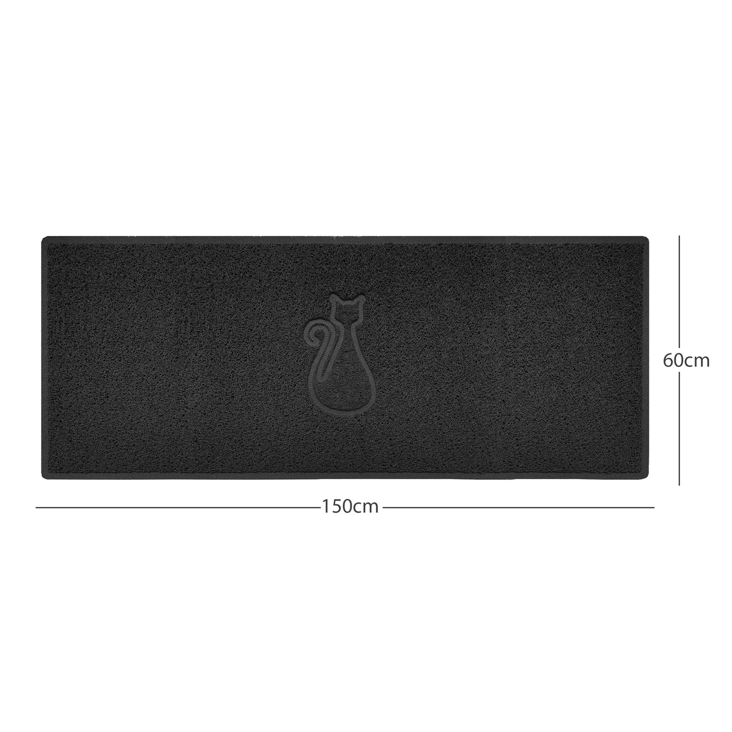 Nicoman Cat Embossed Spaghetti Door Mat | Indoor & Outdoor | Multiple Colours & Sizes