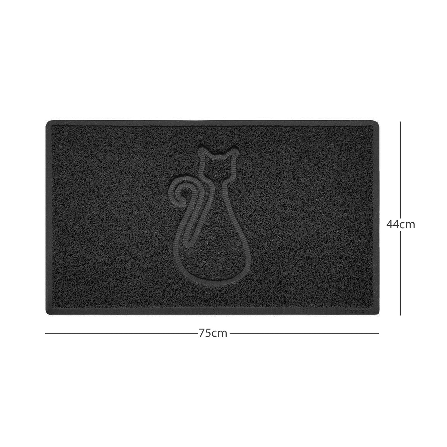 Nicoman Cat Embossed Spaghetti Door Mat | Indoor & Outdoor | Multiple Colours & Sizes