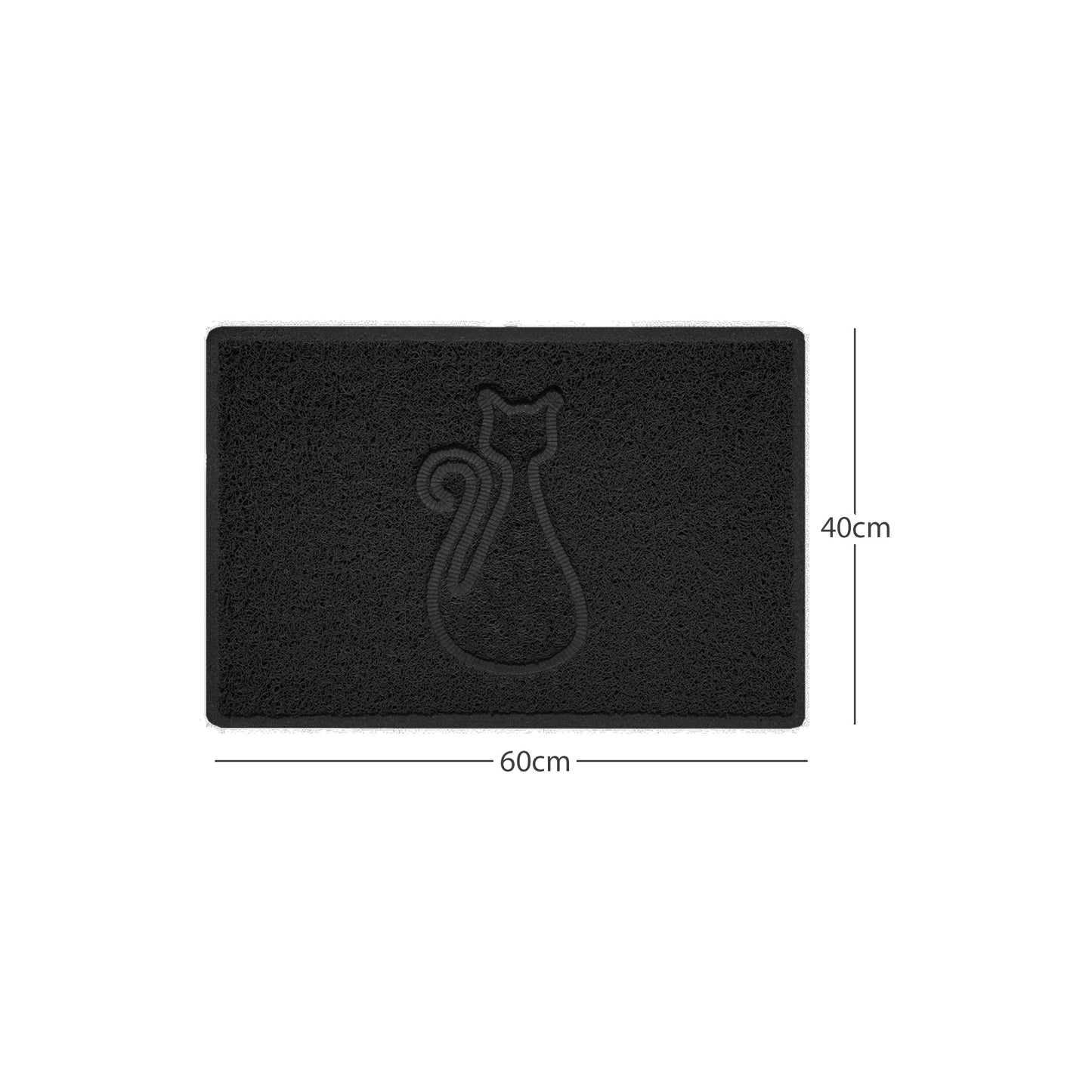 Nicoman Cat Embossed Spaghetti Door Mat | Indoor & Outdoor | Multiple Colours & Sizes