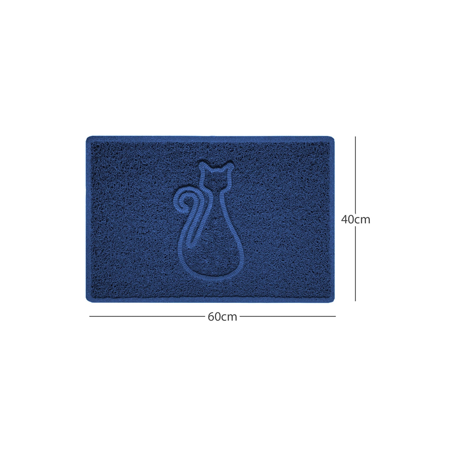 Nicoman Cat Embossed Spaghetti Door Mat | Indoor & Outdoor | Multiple Colours & Sizes