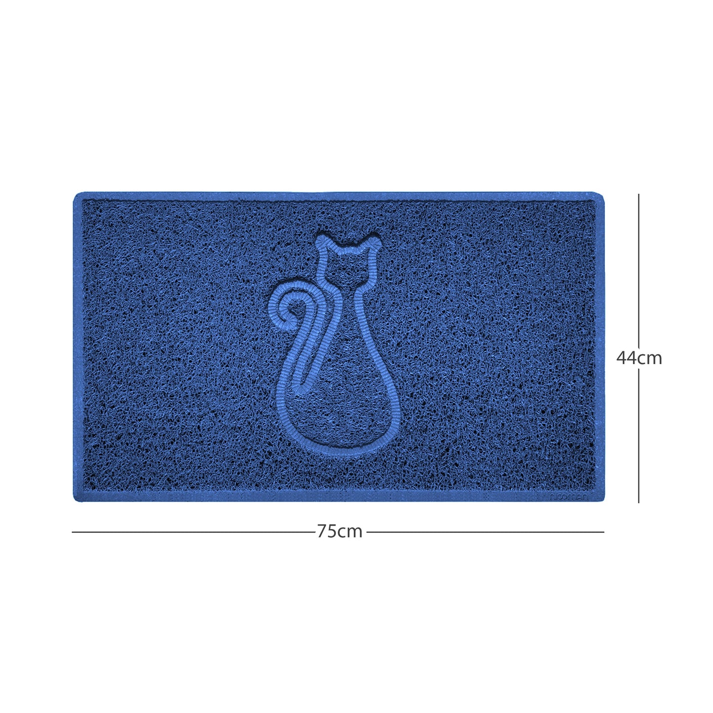 Nicoman Cat Embossed Spaghetti Door Mat | Indoor & Outdoor | Multiple Colours & Sizes
