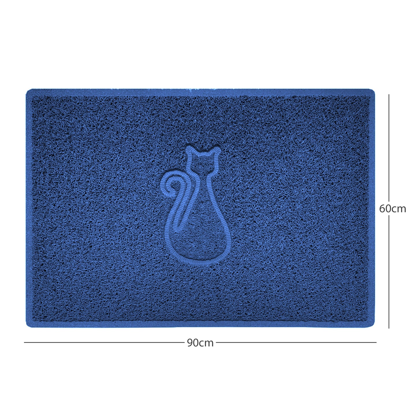 Nicoman Cat Embossed Spaghetti Door Mat | Indoor & Outdoor | Multiple Colours & Sizes