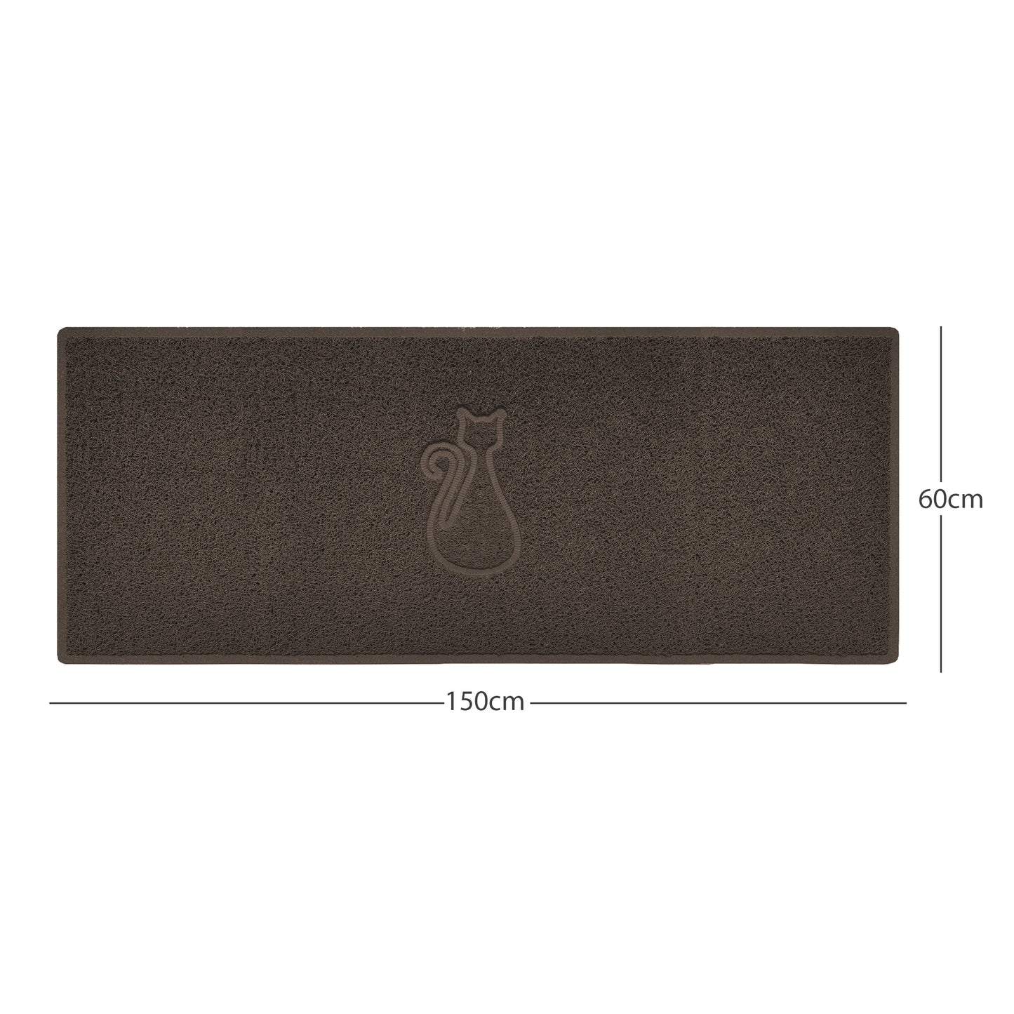 Nicoman Cat Embossed Spaghetti Door Mat | Indoor & Outdoor | Multiple Colours & Sizes