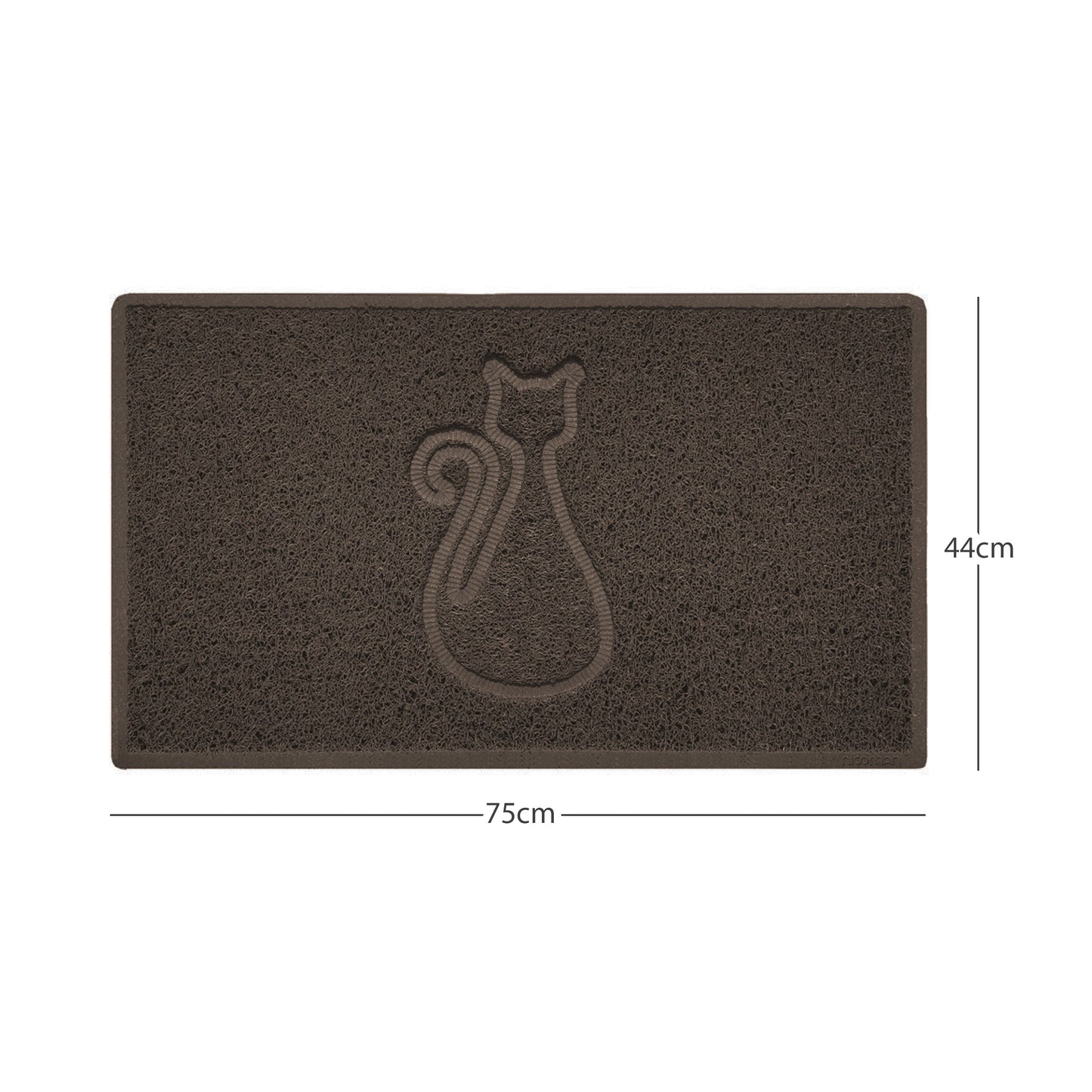 Nicoman Cat Embossed Spaghetti Door Mat | Indoor & Outdoor | Multiple Colours & Sizes