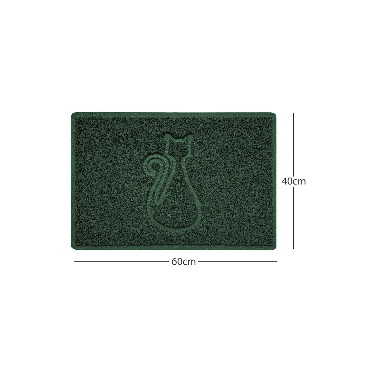 Nicoman Cat Embossed Spaghetti Door Mat | Indoor & Outdoor | Multiple Colours & Sizes