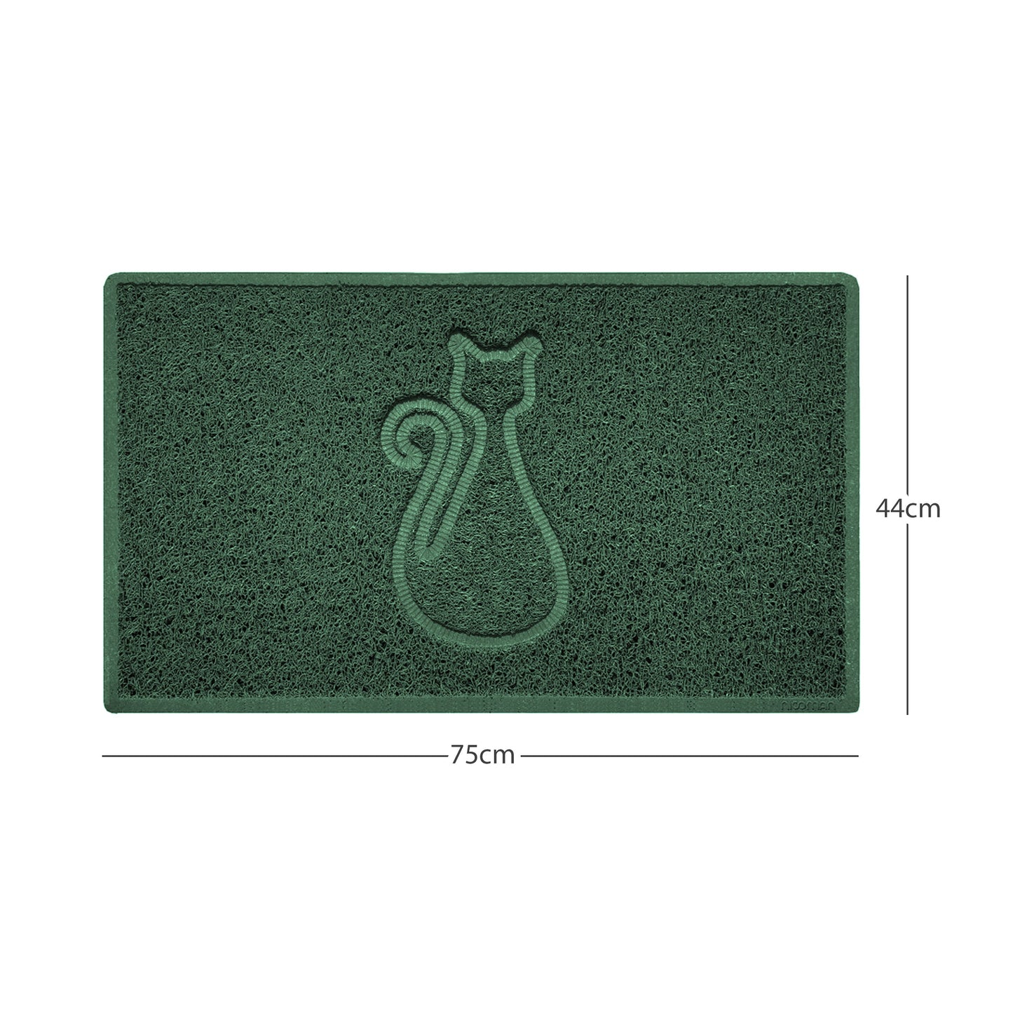 Nicoman Cat Embossed Spaghetti Door Mat | Indoor & Outdoor | Multiple Colours & Sizes